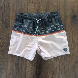 Psycho Tuna Cape Crystal Pink Mens Swim Pool Board Shorts Size Large